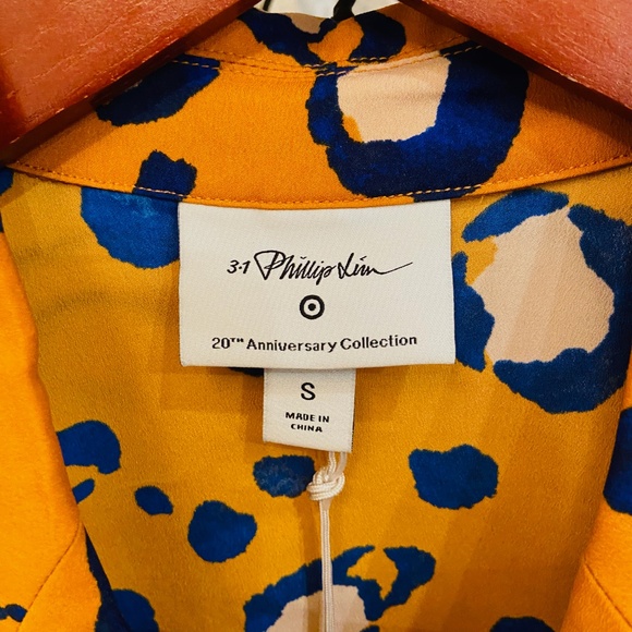N5-NEW WITH TAGS 3.1 Phillip Lim Orange Oversized Leopard Print Blazer - Picture 6 of 10